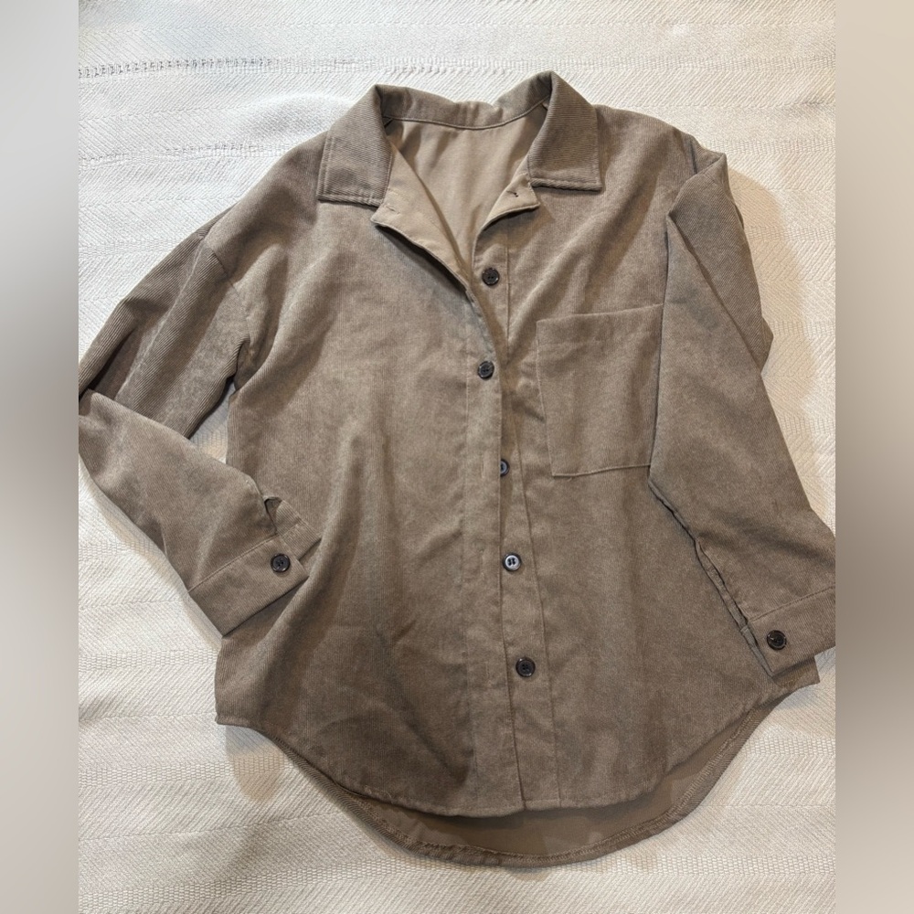 Corduroy-look Button-up, size XS